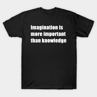 imagination is more important than knowledge T-Shirt